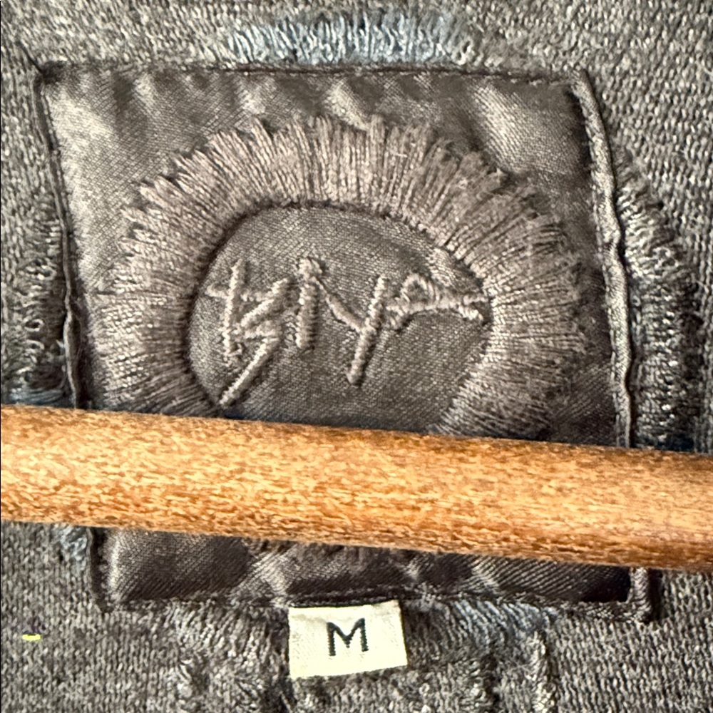 Johnny Was Biya Norns Haag Duster Gray Embroidered Aztec Native Cardigan M - Picture 7 of 16